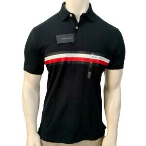 NWT TOMMY HILFIGER MSRP$69.99 MENS EMBROIDERED SHORT SLEEVE POLO SHIRT SIZE M L
